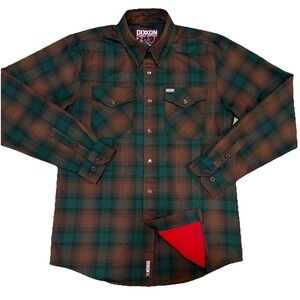 Dixxon Flannel Widowmaker S Men's Long Sleeve Plaid Pearl Snap